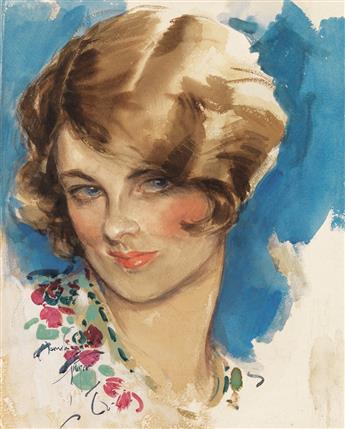 HARRISON FISHER. Floral Flapper Girl.